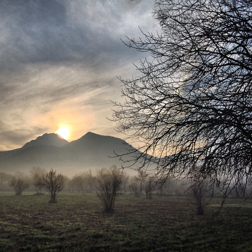 mist mountain field rural sunrise dawn village foggy kayakoy babadag challengeyouwinner