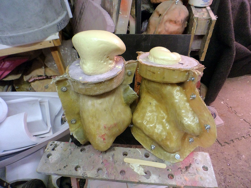 Hand Casts Filled With Foam