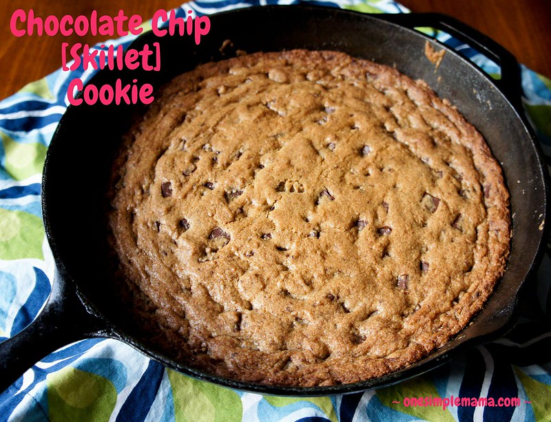 Father's Day Chocolate Chip Skillet Cookie