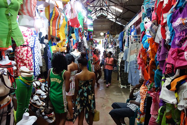 Fotografia do Mercado Central de New Amsterdam, Guiana