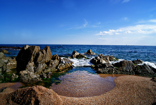 blue sea españa beach water azul mar spain agua rocks europa europe sony playa paisaje catalonia catalunya costabrava cataluña rocas mediterráneo lloret lloretdemar sonyalpha