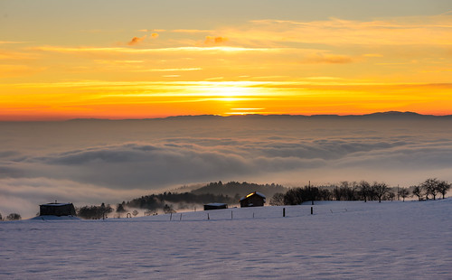 winter sunset season landscape switzerland suisse hiver paysage coucherdesoleil vaud saison 2015 chardonne