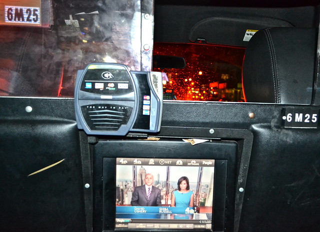 Inside a Yellow Cab