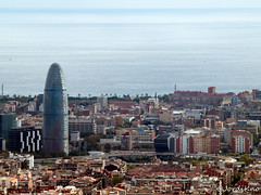 Barcelona des del Turó de la Rovira