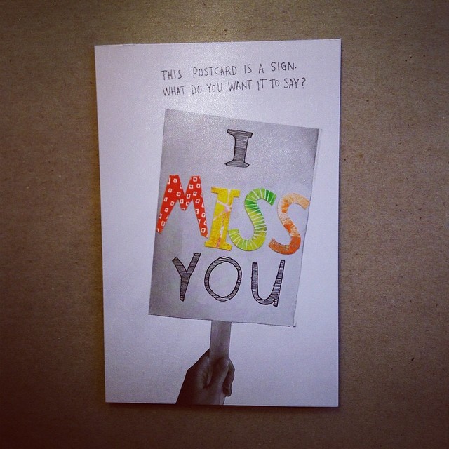 From the #kerismith postcard book, a card I made and sent to a friend. #showandmail #mailart