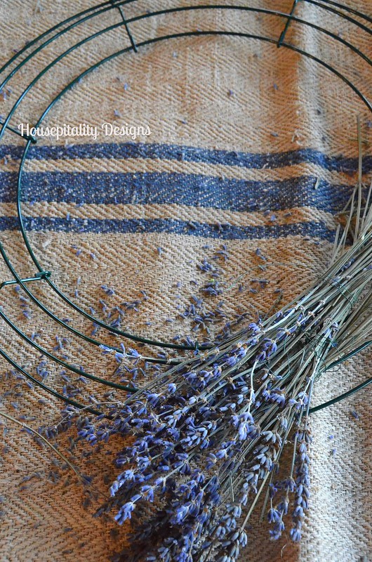 Lavender wreath project-Housepitality Designs