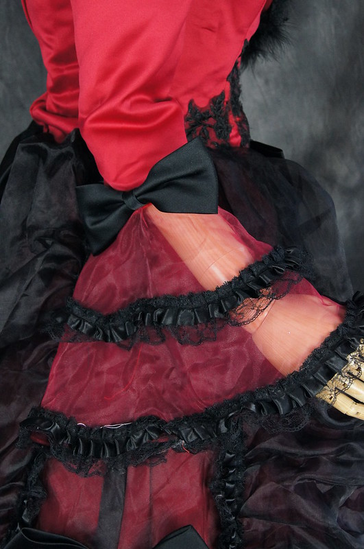 M S V-06 Gr schwarz rot red Victorian Abendkleid Gothic Lolita Kleid