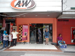 Obligatory A&W pose for Jane's mum