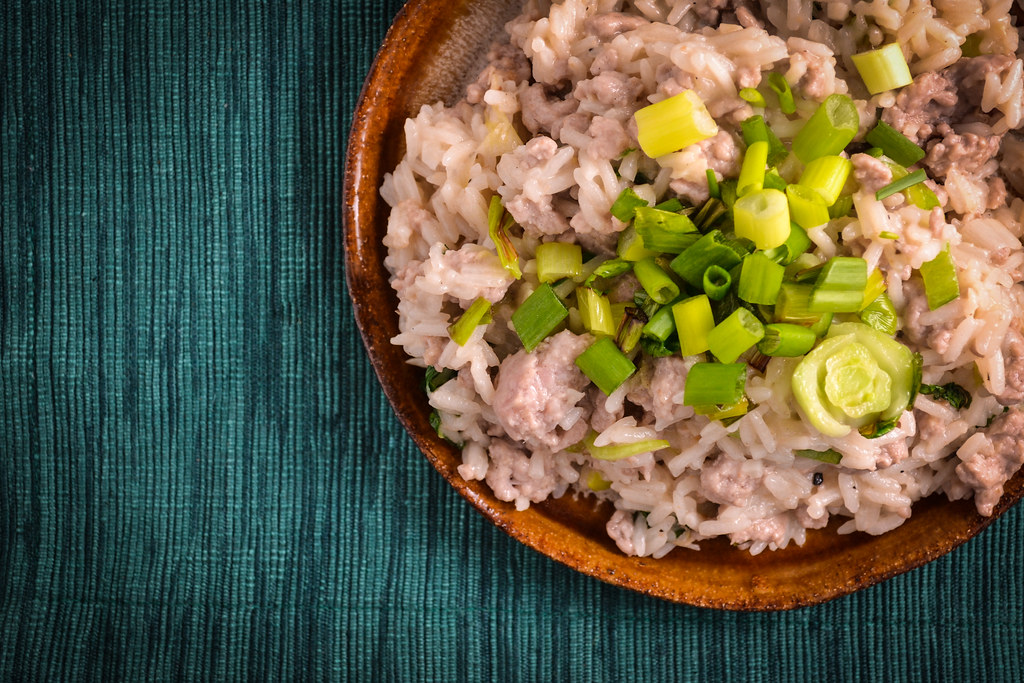 Scallion and Coconut Rice with Pork | Things I Made Today