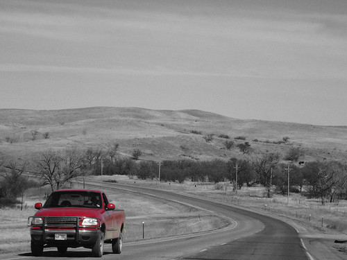 road red white black car highway