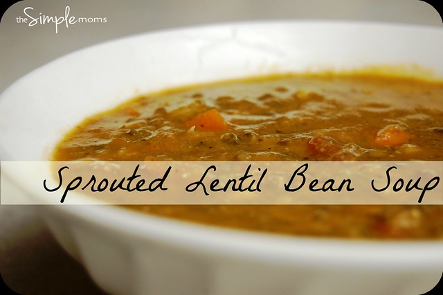 a simple real food recipe :: delicious sprouted lentil soup
