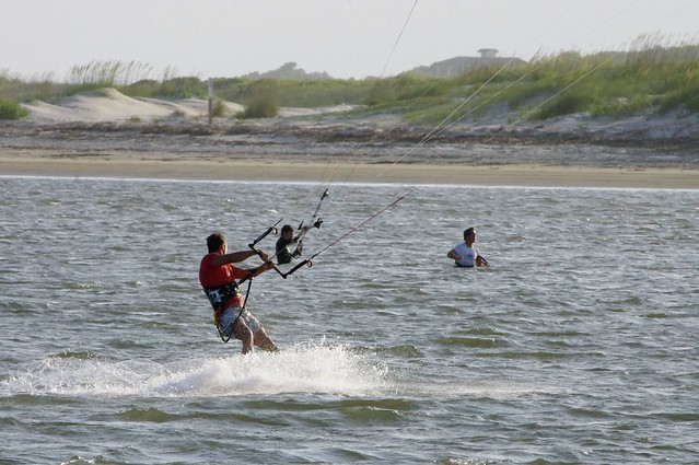 Kite Surfers, Sullivan's Island, South Carolina, June 12, 2012