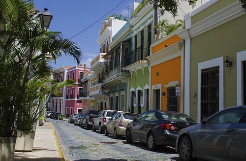 world street old homes streets color building heritage architecture puerto site san colorful juan cloudy sunny unesco rico clear explore caribbean explored