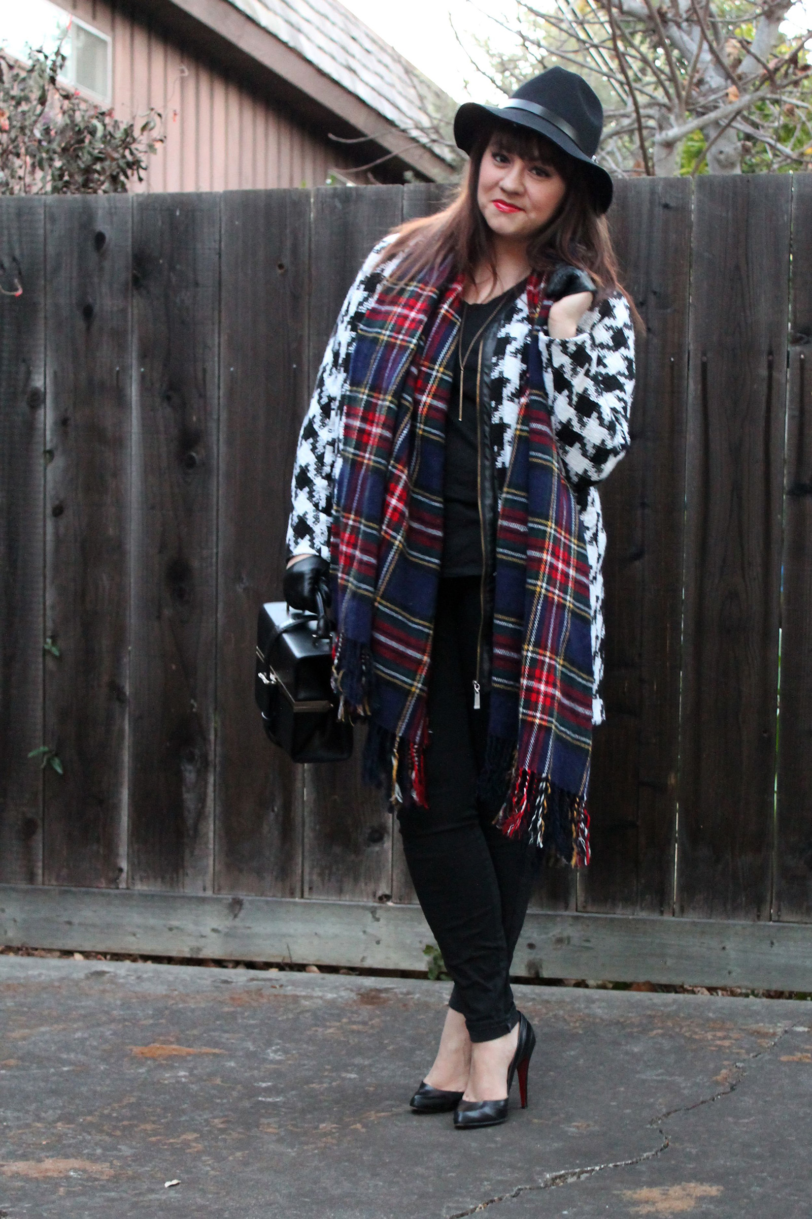It's because I think too much: Houndstooth + Plaid