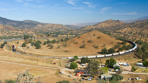 california usa train railway tehachapi bnsf vlak kalifornie železnice