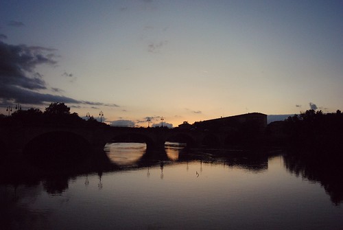 bridge sky landscape evening photo spring nikon ebro logroño phography