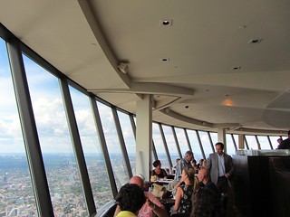 Inside the 360 Restaurant in the CN Tower