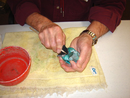Tom Reid's carving demo