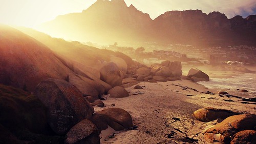 light summer beach nature sunshine sunrise landscape southafrica capetown flare