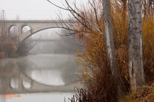 bridge fog río river landscape puente paisaje niebla duero arandadeduero
