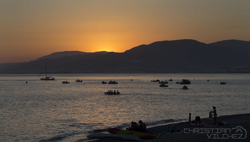 españa sol canon atardecer mar andalucía spain barcos fiestas playa andalucia 1855mm puesta almeria virgen almería embarque elejido embarcaciones balerma 1100d