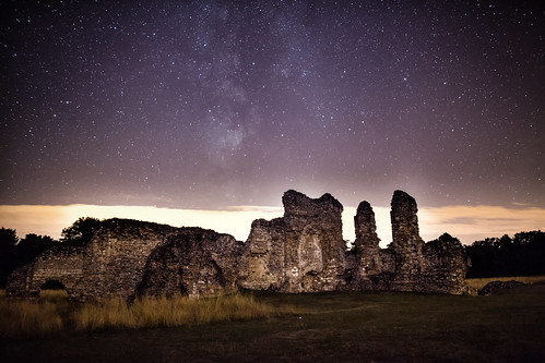 abbey night way stars ruins milky waverley earthandspace