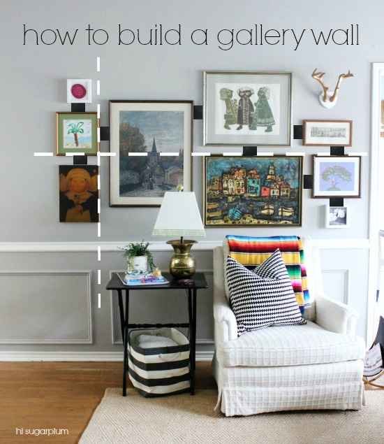Hi Sugarplum | How to Build a Gallery Wall