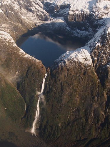 park new travel landscape island waterfall scenery south central flight lakes scenic olympus aerial southern zealand national nz sound otago milford omd fiordland em5