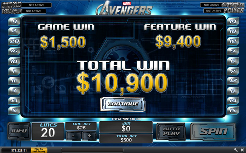 free The Avengers bonus feature prize