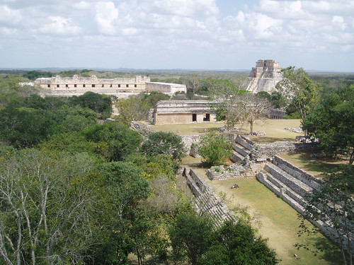 mexico site ancient ruins yucatan mayan archaeological uxmal