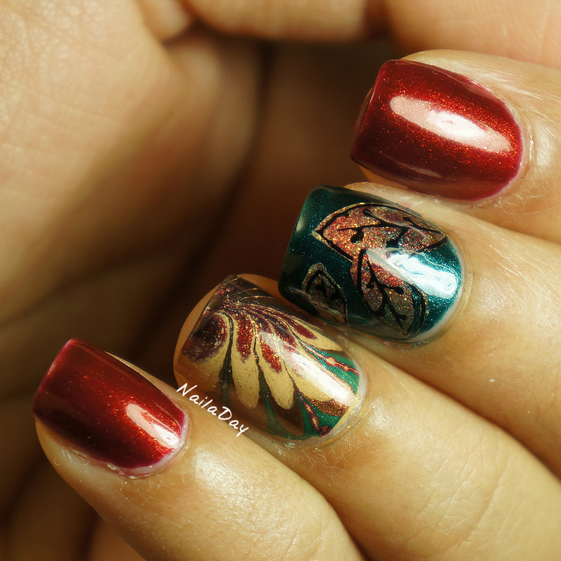 Nail a Day: Adventures in Stamping Sunday Stamping: Thanksgiving nails