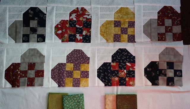 I'm still not sure I'm feeling the love for these fabrics using this block. #qulting