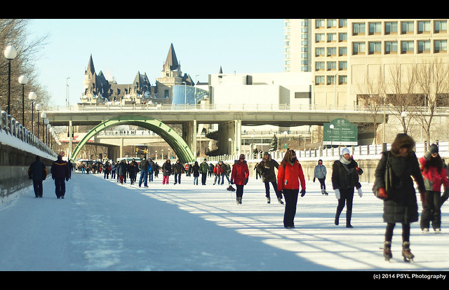 Skaters on Rideau Canal