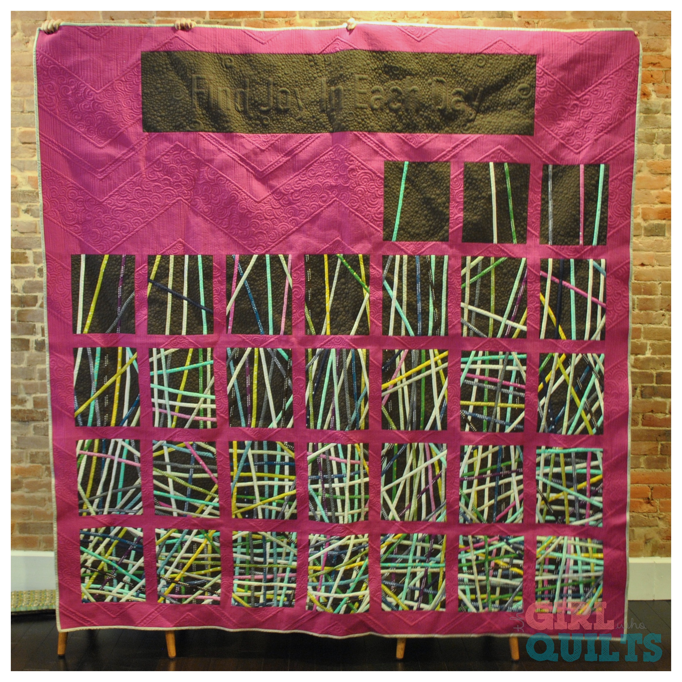 Fun A Day Pittsburgh 2015, Find Joy Quilt