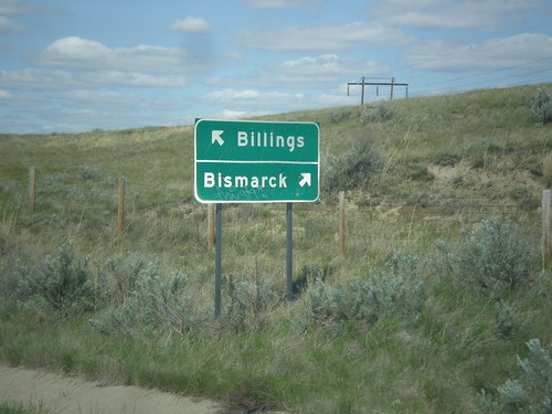 sign montana intersection i94 prairiecounty biggreensign freewayjunction