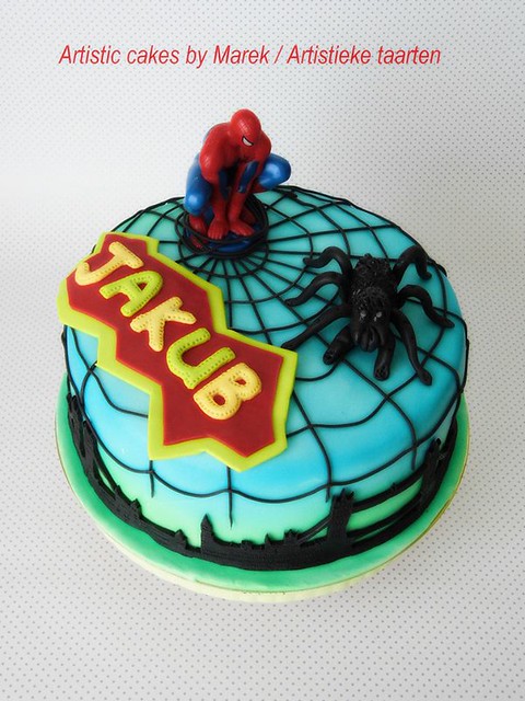Marek Krystian's Spiderman Themed Cake