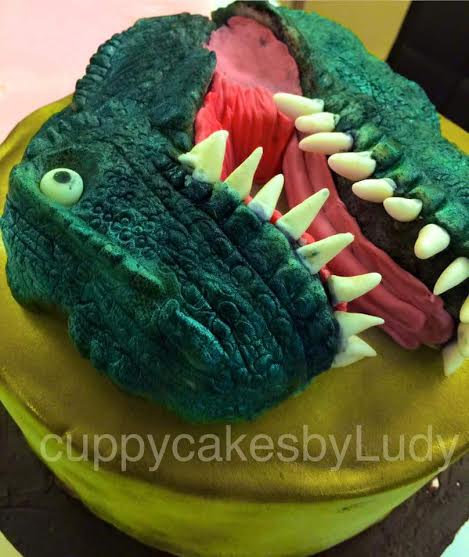 Dinosaur Carved Cake by Cakes by Ludy Tala