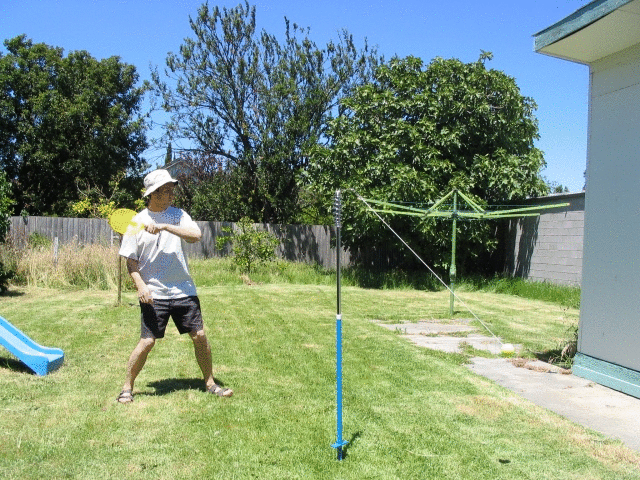 Playing totem tennis