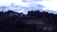 National Gallery and Castle, dusk