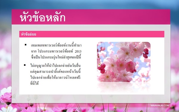 PowerPoint Pink Flower
