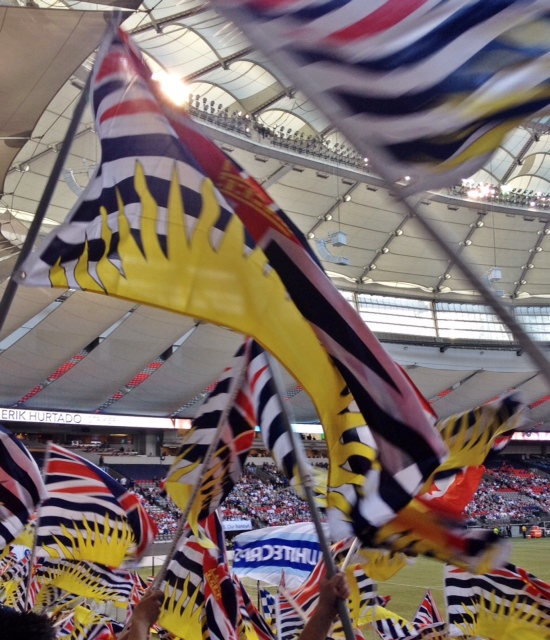 What did I tell you? Sunshine and BC pride! @southsiders #explorebc #vwfc