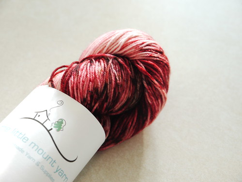 The Little Mount Yarn Co in Chocolate Covered Cherry !