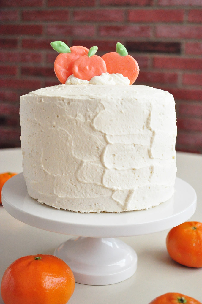 Orange Strawberry Cream Cake
