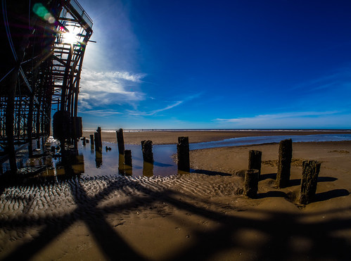 pictures camera blue light sky sun fish eye beach water silhouette clouds digital pen reflections that lens lite four photography pier sand focus day skies foto with view image artistic cloudy pics ripple south under pillar wide picture silhouettes pic olympus images lancashire fisheye have photographs photograph fotos micro below ripples manual rippled underneath pillars 35 olympuspen which blackpool skys silhouetted fit contain 43 thirds lancs f35 75mm mft samyang esystem sanyang cwhatphotos epl5