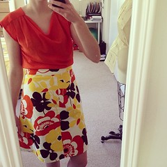5/11 #mmmay14 Simplicity gauze top with @colettepatterns Ginger Skirt #sewing #handmade #diy