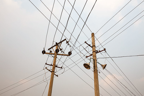 street sky electric asia burma powerlines electricity myanmar lashio