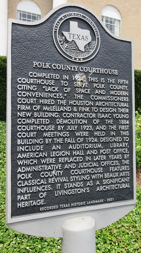 texas tx livingston easttexas polkcounty pineywoods texashistoricalmarkers courthouseextras