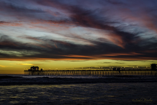 california sunset pier oceanside