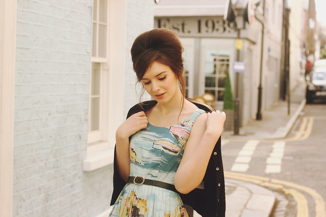 Boden Dress Fifties Outfit Pastel Outfit