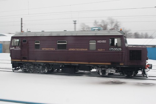 Russian Railways track inspection vehicle - «Автомотриса дефектоскопная» АДЗ-1